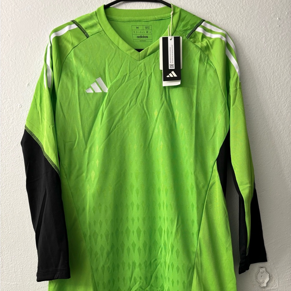 Adidas Tiro 23 Pro LS Goalkeeper Solar Green Soccer Jersey Size Medium - Picture 2 of 6